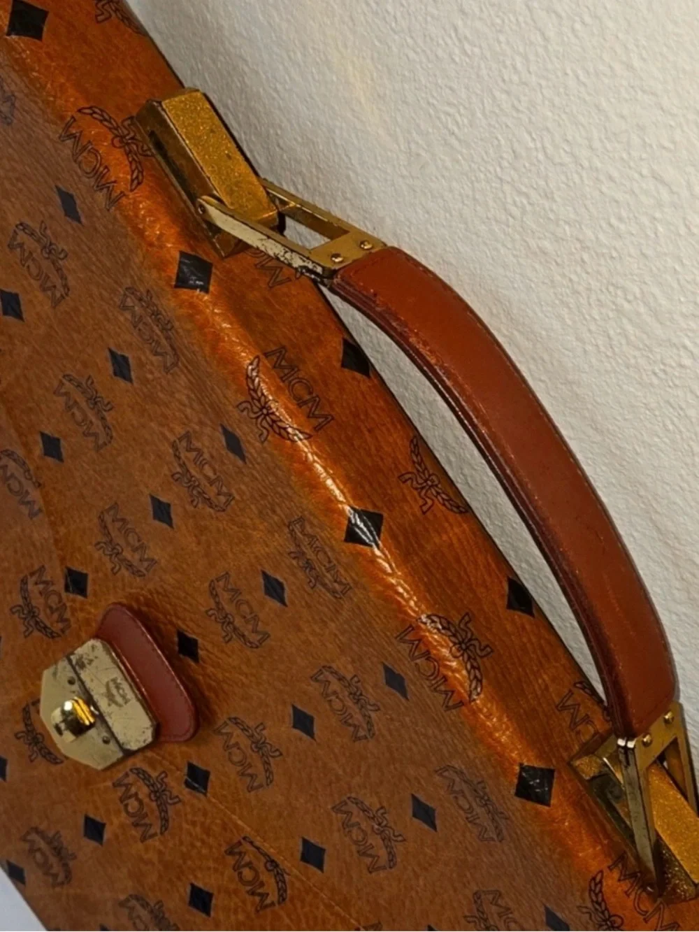 RARE!!!MCM Vintage Visetos Briefcase- Unisex
